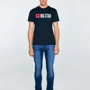 Koszulka męska z logo BIG STAR granatowa Quado 403