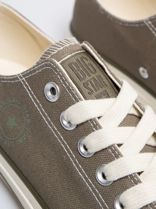 Trampki męskie niskie khaki RR174617 303