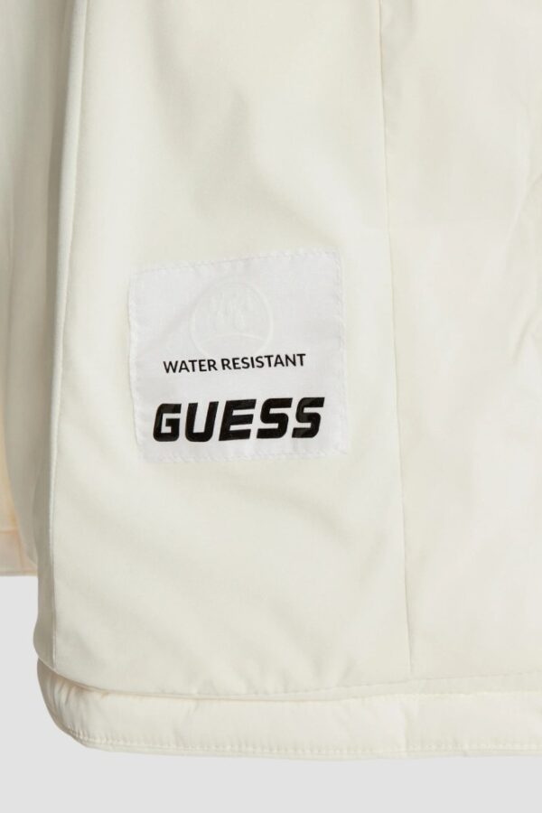 GUESS Beżowa długa damska kurtka New Aleta