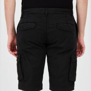 AERONAUTICA MILITARE Czarne męskie spodenki Bermudy, Rozmiar 52