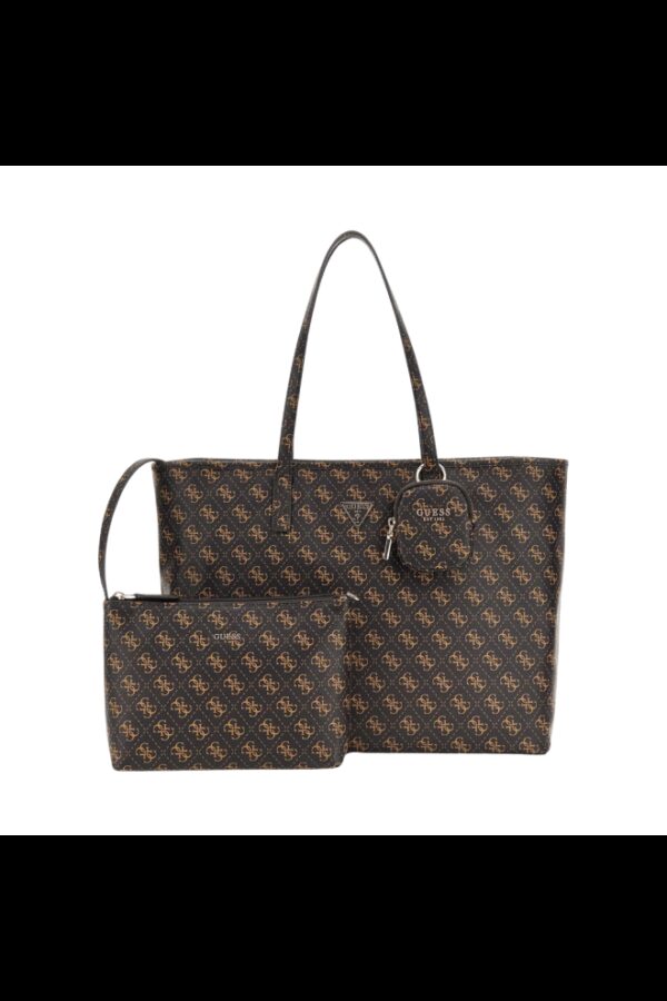 GUESS Brązowa shopperka damska Power Play