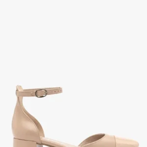 Dwuczęściowe czółenka damskie z lakierowanym noskie