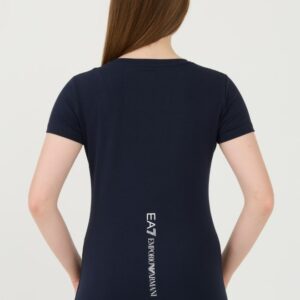 EA7 Granatowy damski t-shirt