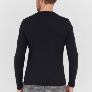 GUESS Czarny męski longsleeve Original Logo Tee