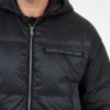 LA MARTINA Czarna męska kurtka puchowa z logo