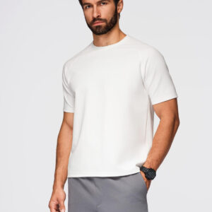 Koszulka męska COMFORT FIT z raglanowym rękawem – off-white V1