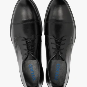 Czarny półbut wizytowy męski