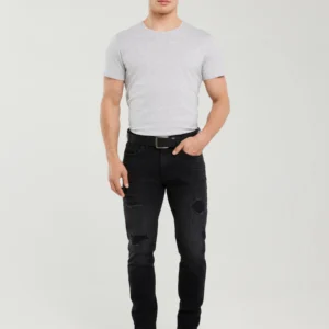 Koszulka męska bawełniana szara Basic 901