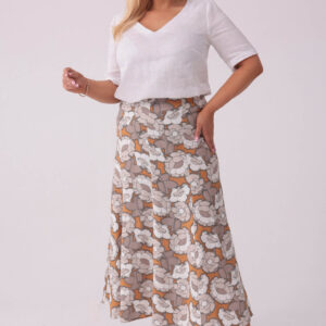 Elegancka spódnica Lucia o długości MAXI PLUS SIZE OVERSIZE