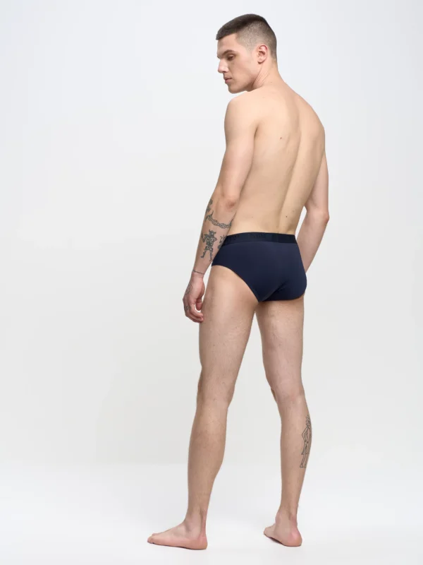 Slipy męskie z mikrofibry stay dry granatowe Gimili 403