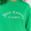 JUICY COUTURE Zielona bluza damska saoirse recycled z haftowanym logo
