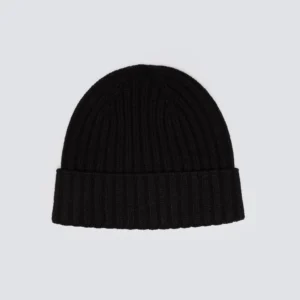 Czapka męska zimowa z dodatkiem wełny czarna Haman 906