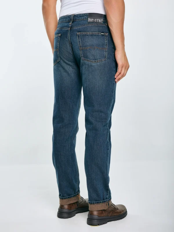 0ce174f44f5e71ccbd03da6761bb0cb0bc74100b Jeansy męskie z prostą nogawką granatowe Toros 764