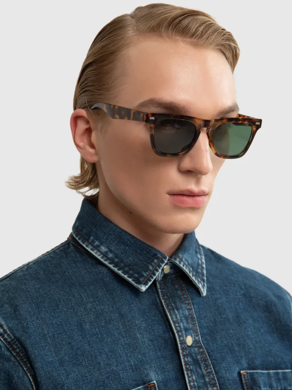 Okulary przeciwsłoneczne męskie brązowe Mumer 803