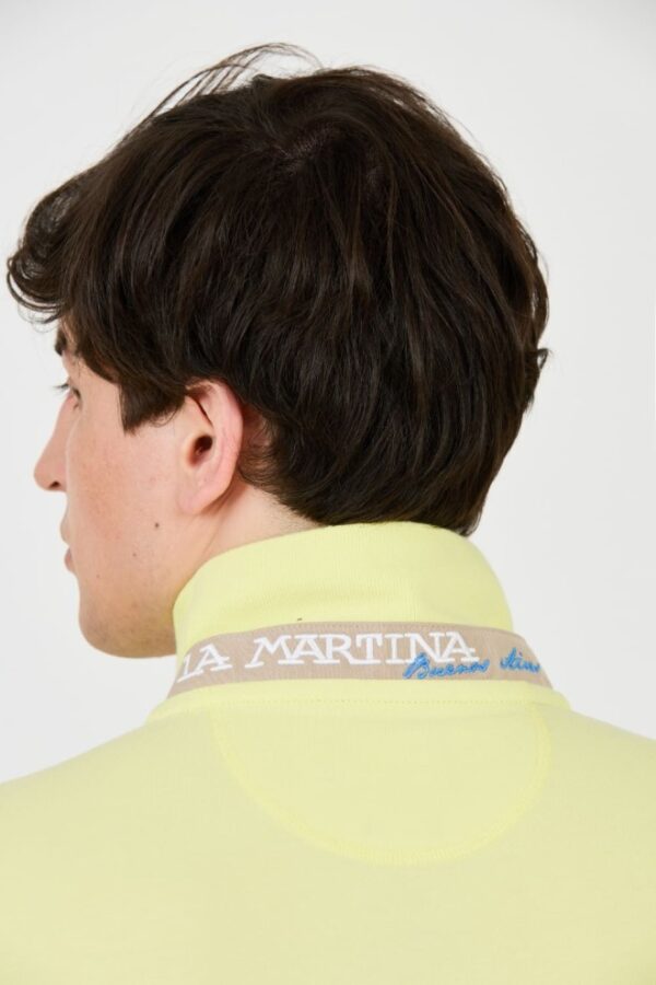 LA MARTINA Cytrynowe męskie polo z małym logo
