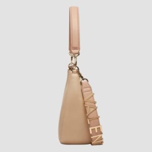 VALENTINO Beżowa torebka księżyc Alexia Hobo Bag