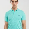 Koszulka męska polo turkusowa Polian 302