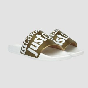 JUST CAVALLI Białe klapki Fondo Pool DIS. 1