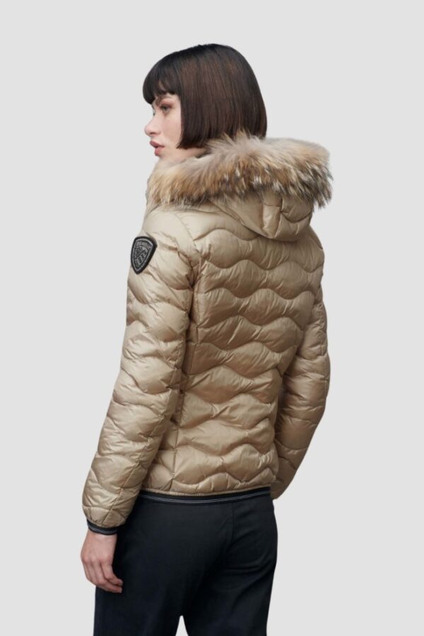 BLAUER Beżowa kurtka damska Aldie Short Jackets