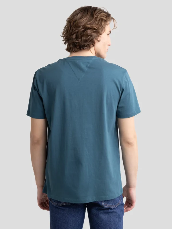 Koszulka męska z nadrukiem na piersi zielona Gralis 304