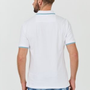 GUESS Białe polo męskie Lyle