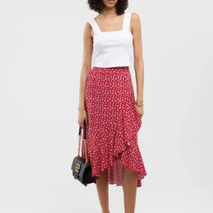 Top damski w prążek biały Serecona 101