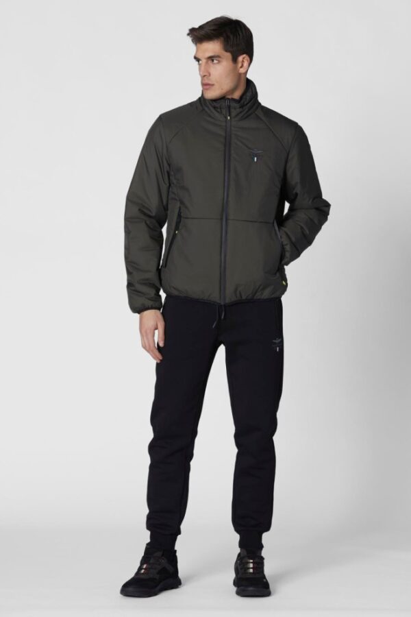 AERONAUTICA MILITARE Czarne męskie dresowe spodnie Sporty