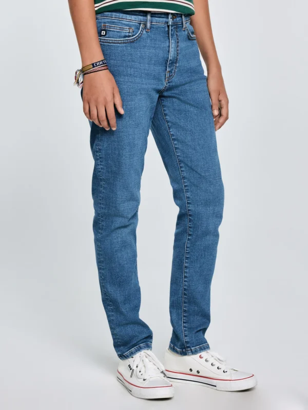 Jeansy chłopięce skinny niebieskie Eric 125