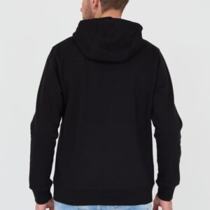 TOMMY JEANS Czarna męska bluza z kapturem