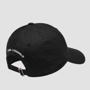 KARL LAGERFELD Czarna czapka z daszkie