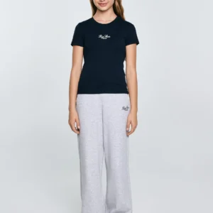 11b46f2c7ae8de537e0b1bdaed226657197bdc09 Koszulka dziewczęca z haftem granatowa Tomsa 403