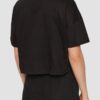 KARL LAGERFELD Czarny damski top Hearts Cropped