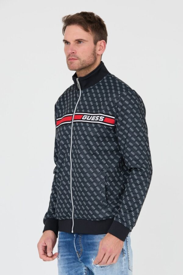 GUESS Czarna męska bluza logowana