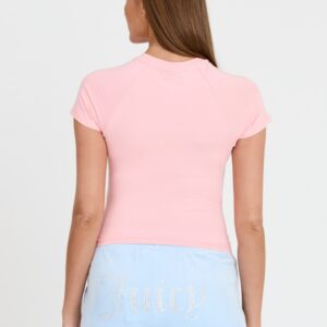 JUICY COUTURE Różowy damski t-shirt Retroshrunken Tee