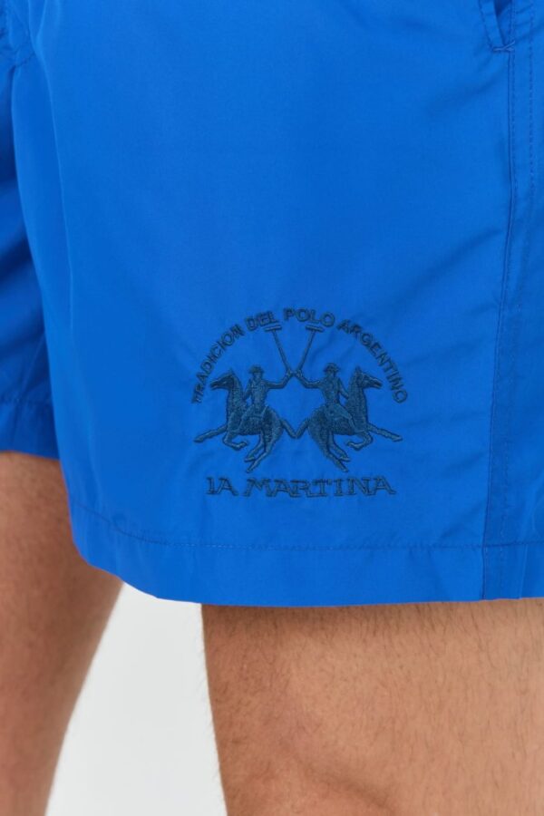 LA MARTINA Niebieskie męskie kąpielówki