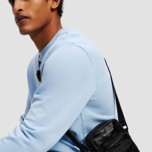 KARL LAGERFELD Czarna męska saszetka Puffy Nylon