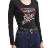 GUESS Czarny damski longsleeve Love Tee