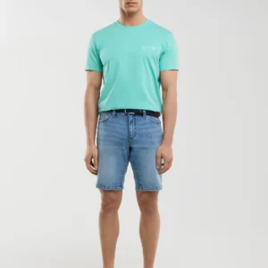 Koszulka męska z krótkim rękawem z logo BIG STAR turkusowa Brunomi 302