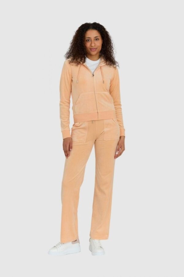 JUICY COUTURE Klasyczna welurowa rozpinana bluza damska dresowa robertson