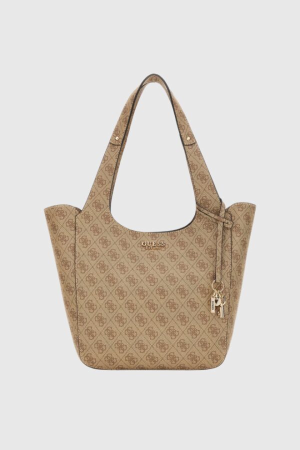 GUESS Beżowa shopperka damska Calista 2 In 1