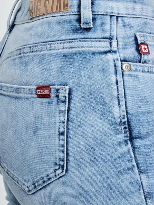 185d6bed25abf66173065d7f48fca17b69c23e59 Jeansy damskie skinny marmurkowe jasnoniebieskie Adela 138