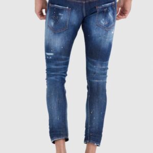 190dd73bd968cd8c79cc69b91751a0583a4d4ca8 DSQUARED2 Granatowe męskie jeansy sexy twist jean, Rozmiar 52