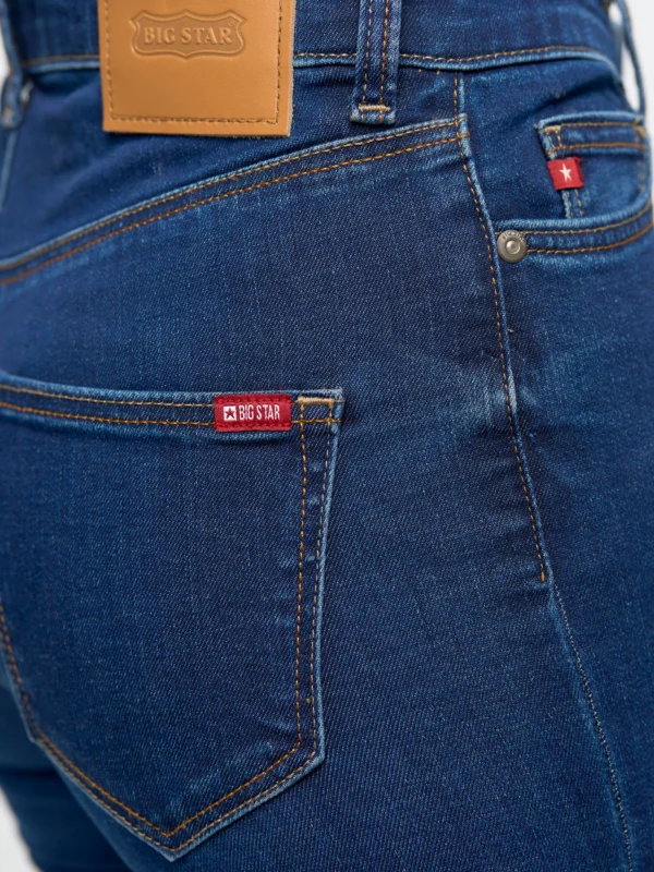 1a7c6e0d9f1f46184cbc0ca30d4bc67c8c266acb Jeansy damskie skinny z wysokim stanem granatowe Clara 658