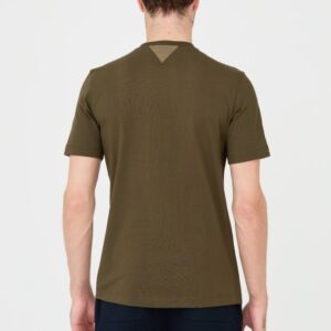 AERONAUTICA MILITARE Zielony bawełniany męski t-shirt