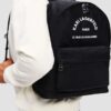 KARL LAGERFELD Czarny męski plecak Nylon