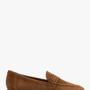 Brązowe mokasyny z ćwiekami