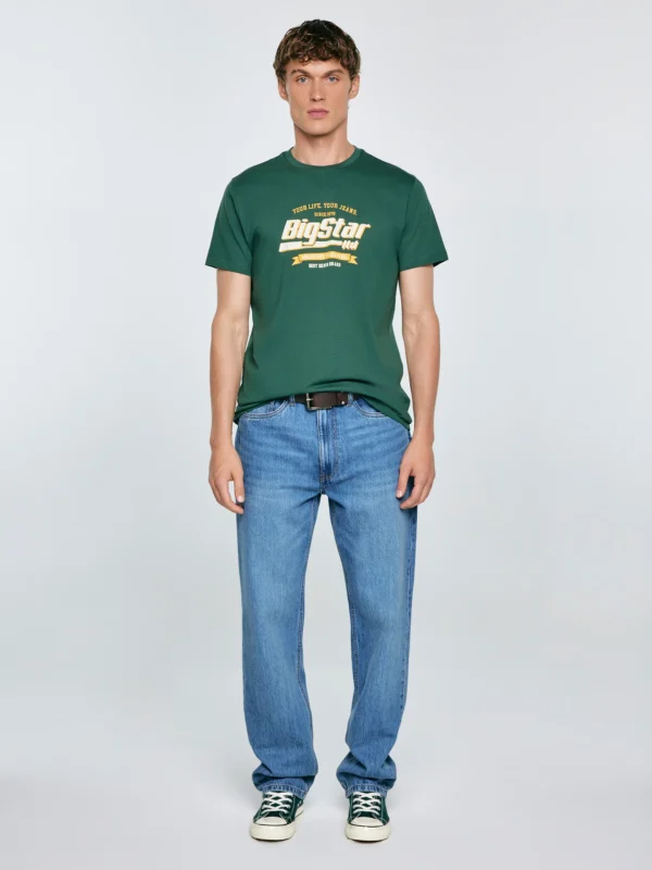 1dfd628bfe48a2321ee05a38b7cc11c41b8b7aed Koszulka męska z nadrukiem zielona Briss 304