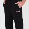 HUGO Czarne męskie spodnie dresowe Drokko