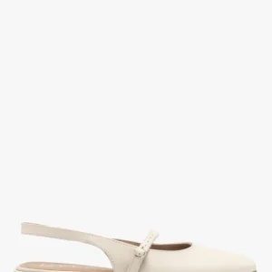 Kremowe czółenka slingback