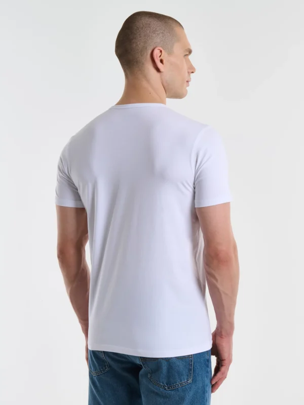 Koszulka męska z krótkim rękawem biała Classac 101